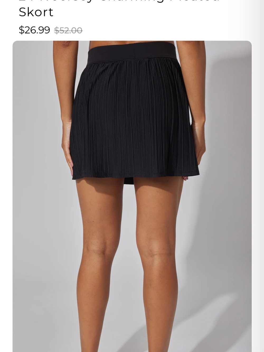 90 DEGREES JERSEY CHARMING SKORT